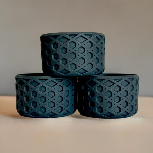 Twilight matte waffle silicone tumbler boot – front view