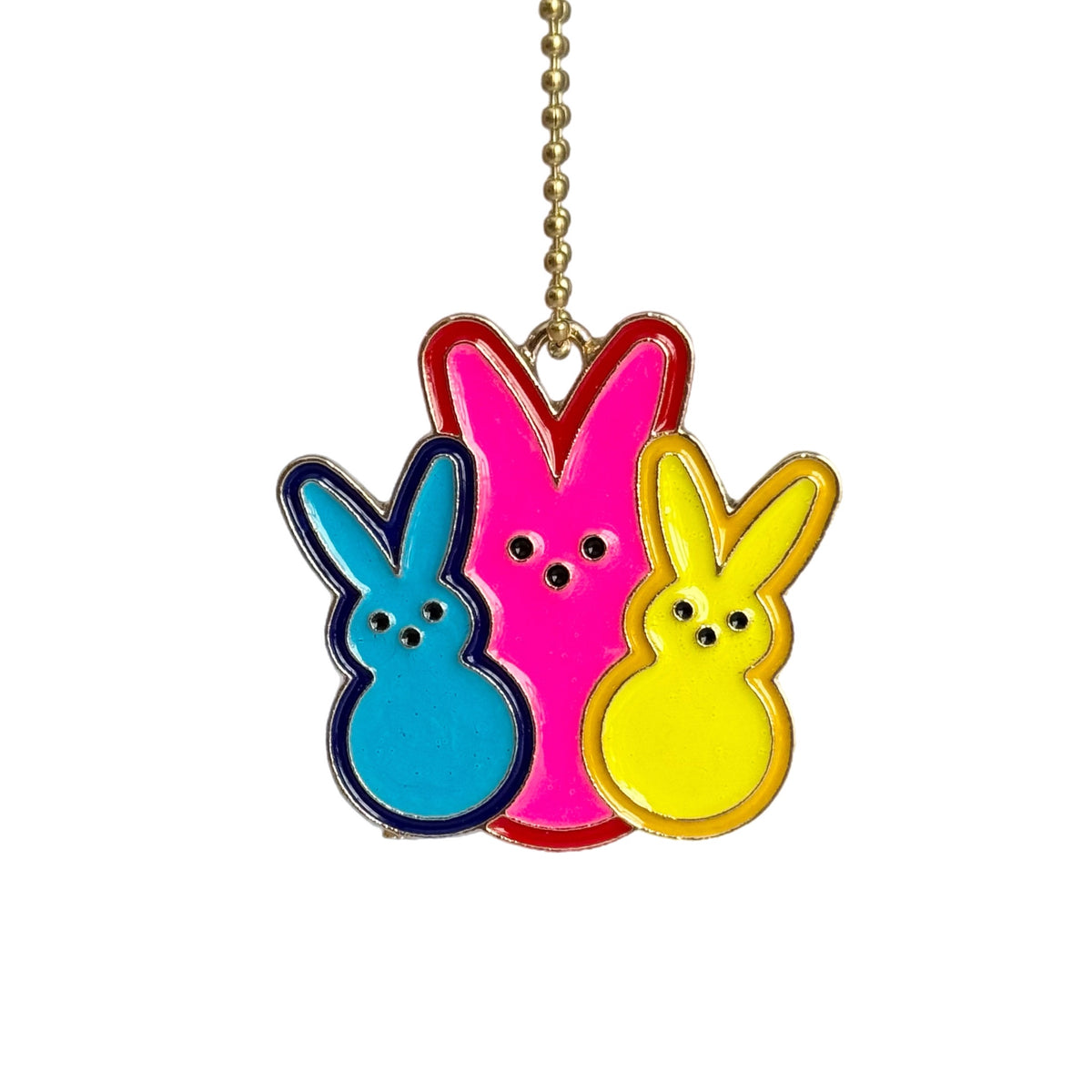Vibrant Marshmallow Bunnies Tumbler Handle Charm for HydroJug