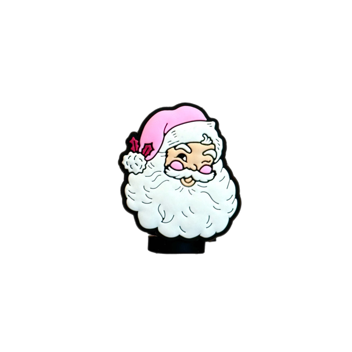 Vintage Santa Straw Toppers, view 2, fits Owala FreeSip