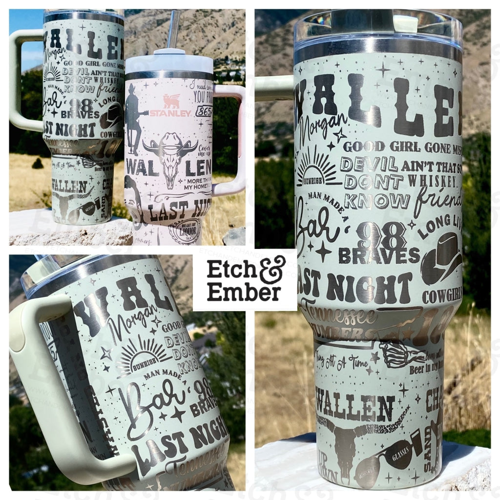 Wallen Custom Stanley Adventure Quencher 40 Oz Tumbler Tumblers