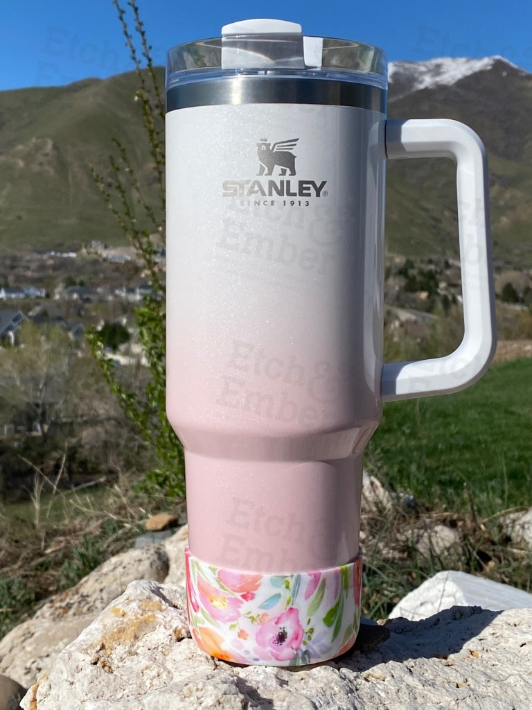 WATERCOLOR FLORAL Stanley Tumbler Boot -fits 20-40oz – Etch and Ember