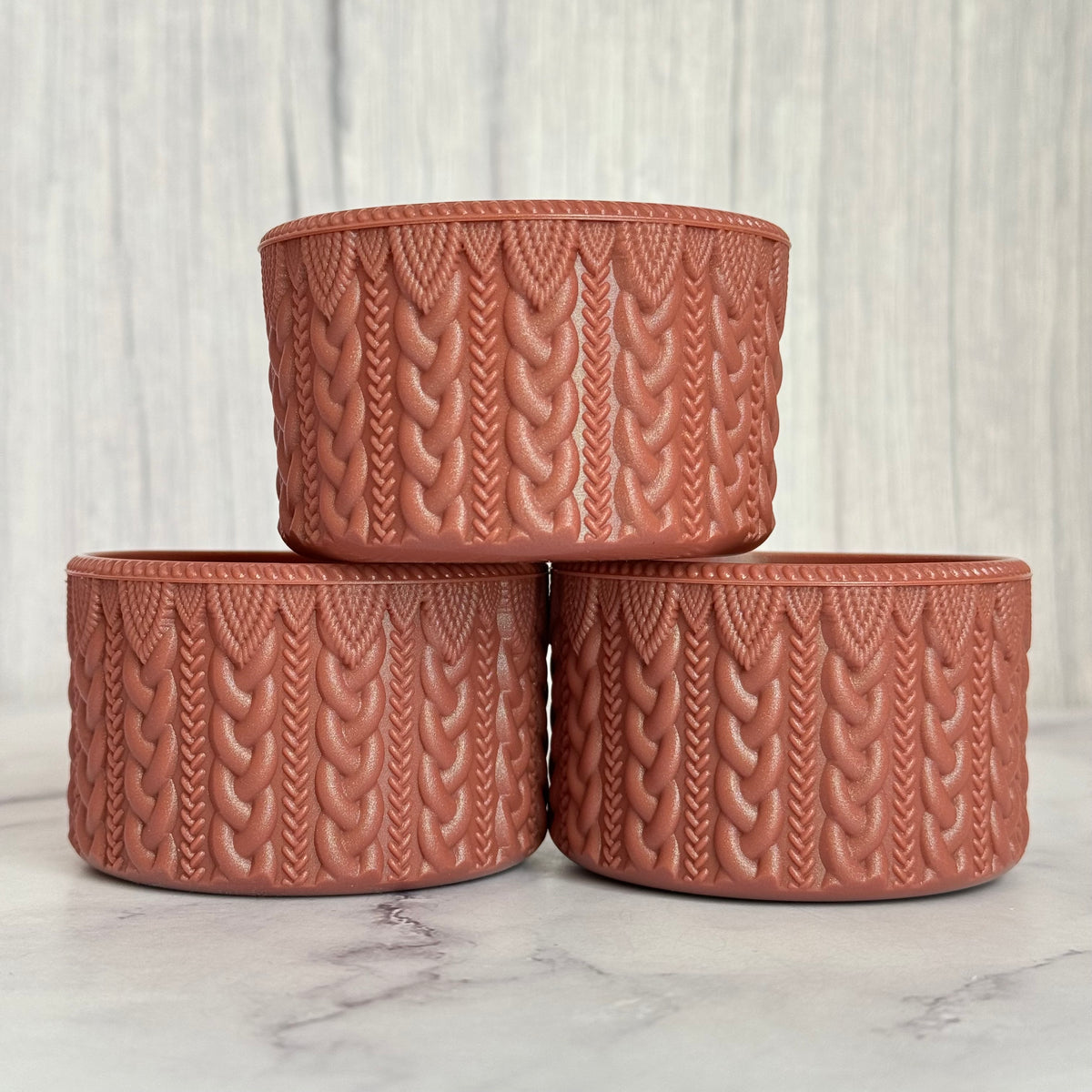 Watermelon Moonshine macrame silicone tumbler boot – front view