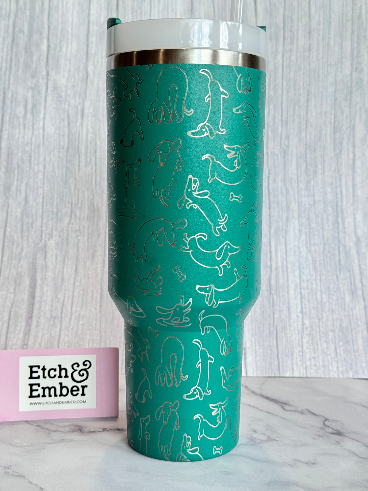 Weiner Dogs Engraved Stanley 40oz- Ready to Ship- Alpine, view 2
