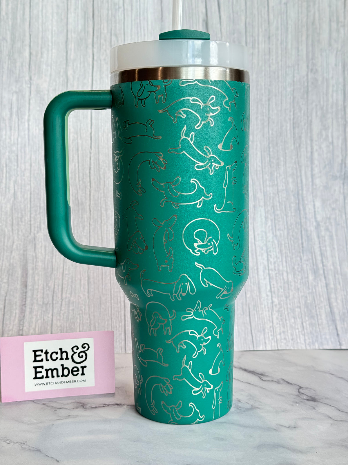 Weiner Dogs Engraved Stanley 40oz- Ready to Ship- Alpine, view 3