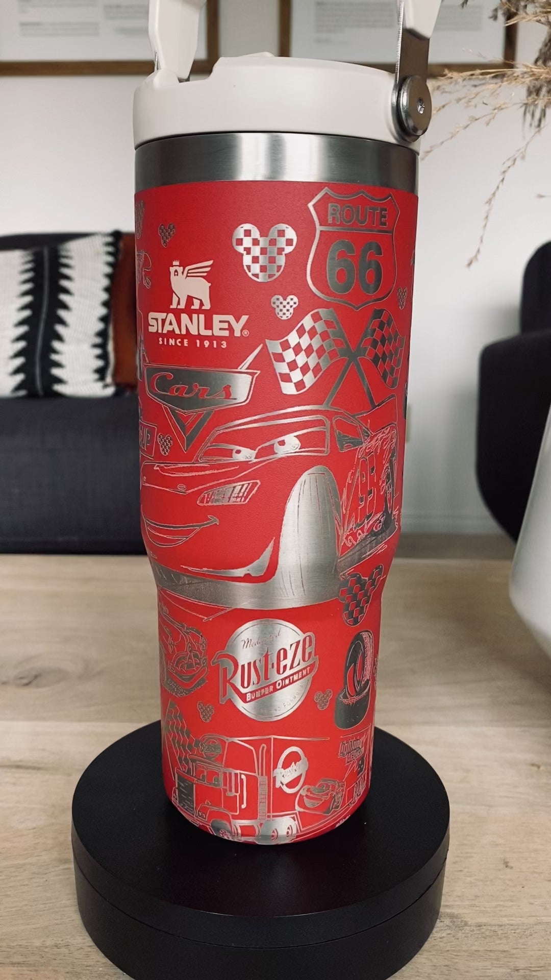 Cars themed Stanley Ice Flow 30oz Engraved Tumbler – Etch and Ember