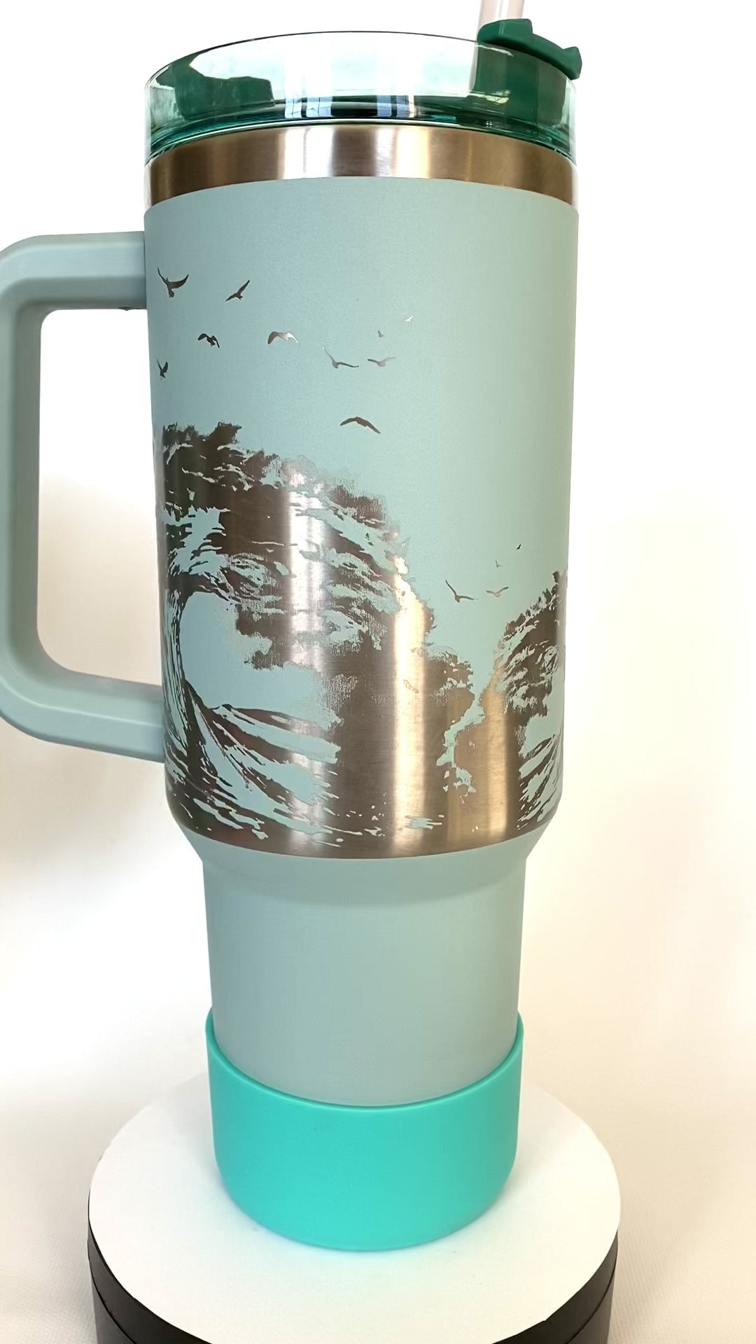 Stormy Sea Custom Stanley Adventure Quencher 40 oz tumbler – Etch and Ember